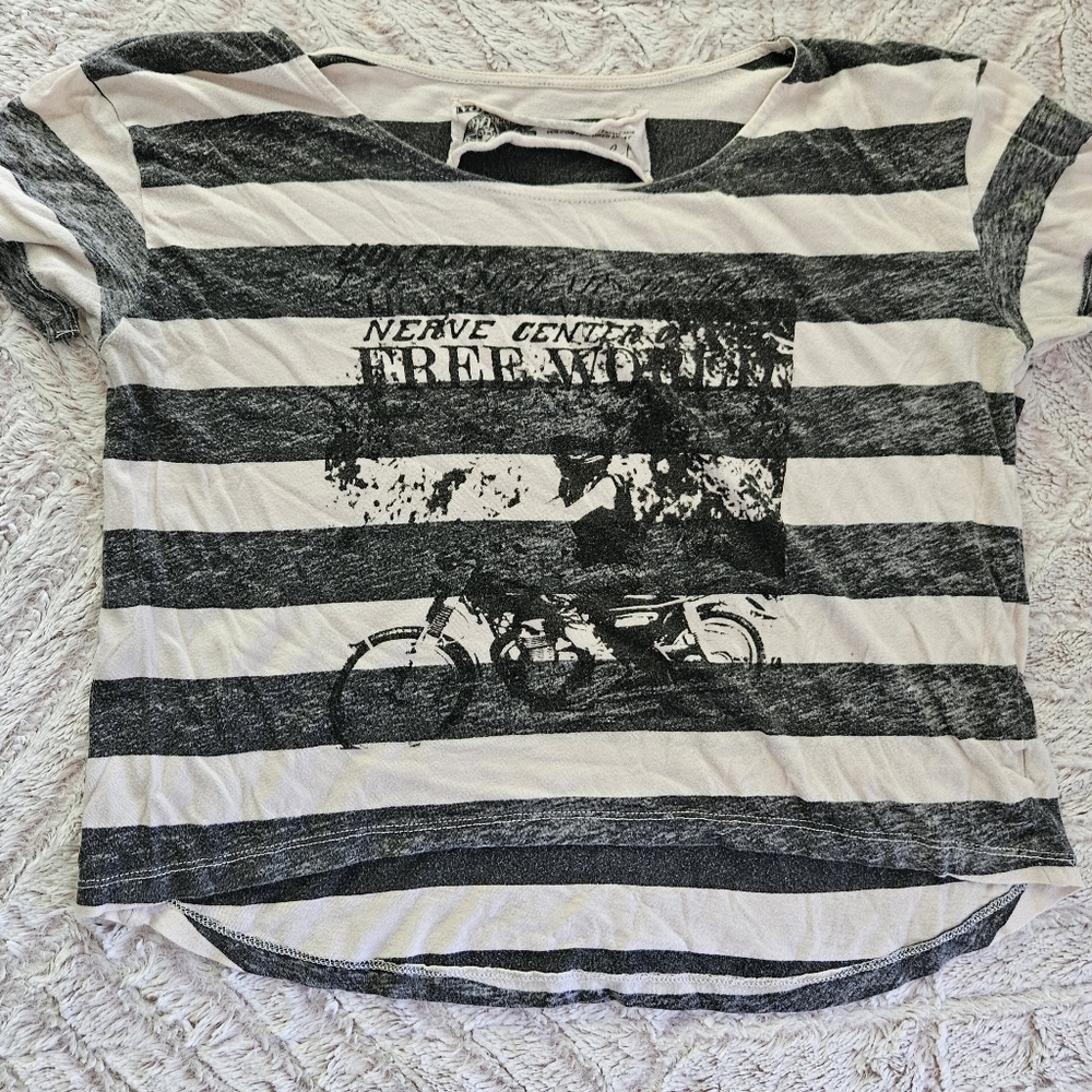 Volcom stripped crop top